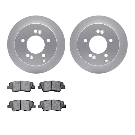 4302-03035, Geospec Rotors With 3000 Series Ceramic Brake Pads,  Silver